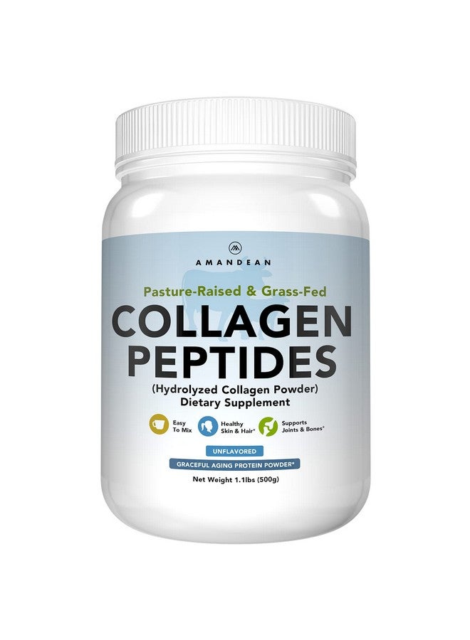 أماندين مسحوق ببتيدات الكولاجين من AMANDEAN (17.6 أونصة). مكمل غذائي بروتيني محلل من الأبقار التي تتغذى على العشب. يعزز صحة المفاصل والبشرة والشعر والأظافر. بدون نكهة وسهل الخلط. - Image 1