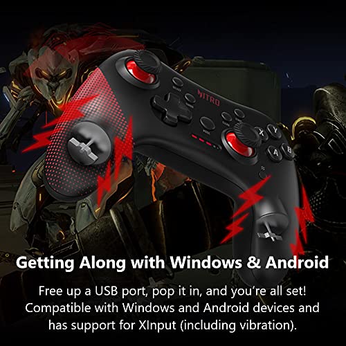 Acer Nitro Wired Gaming Controller - Featuring Joystick, Directional Pad, Turbo Button, Action Buttons and LED Indicator Lights - Compatible with Windows and Android Devices - Image 4