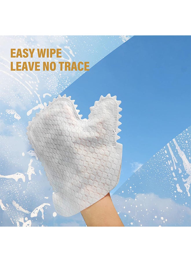 Depend 20PCS Microfiber Dusting Cloths Gloves, Dust Wipes, Feather Dusters, Grabs And Locks In Dust, Pet Hair Cleaning Possible Dual-Sided Disposable Dusting Gloves  - Image 4