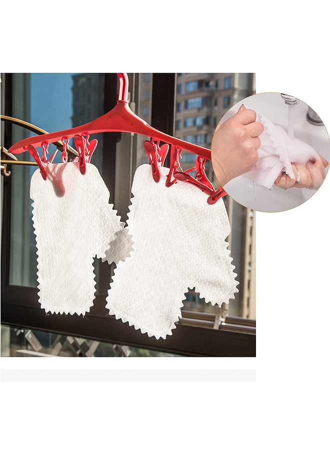Depend 20PCS Microfiber Dusting Cloths Gloves, Dust Wipes, Feather Dusters, Grabs And Locks In Dust, Pet Hair Cleaning Possible Dual-Sided Disposable Dusting Gloves  - Image 5