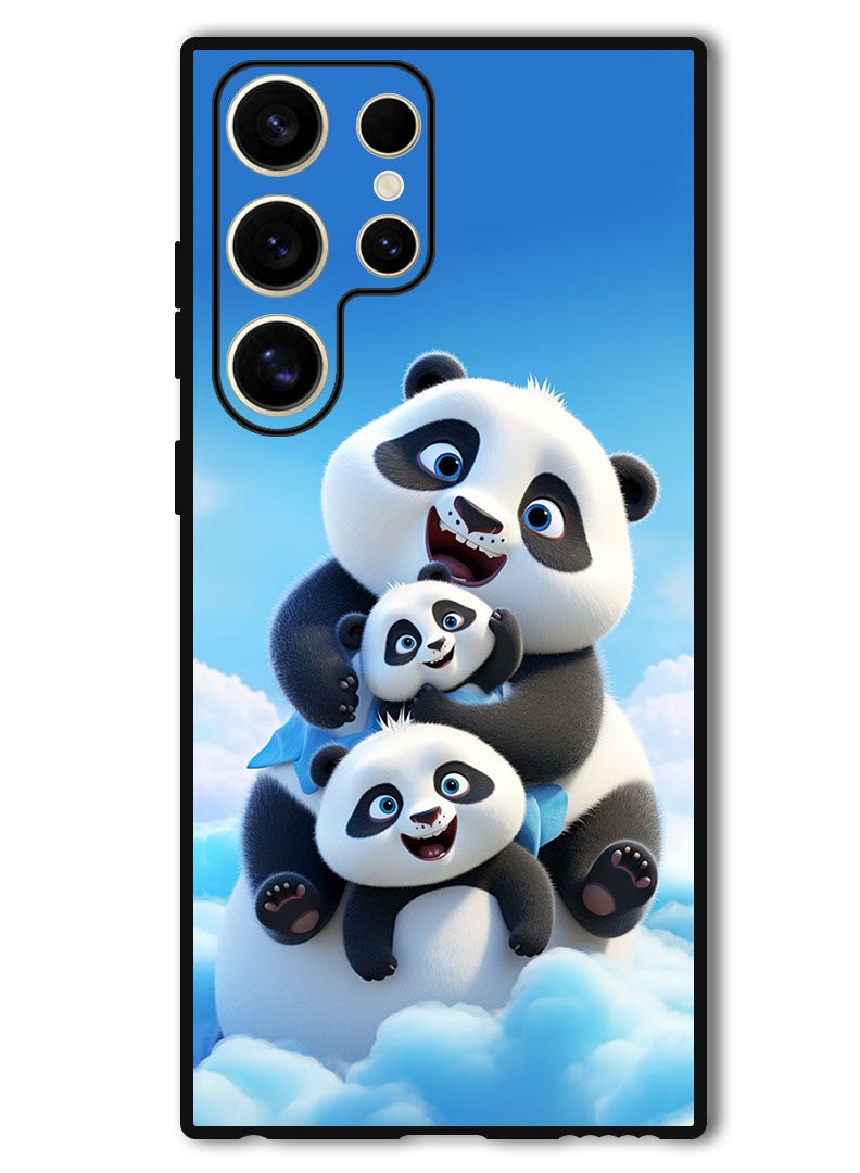 Theodor Protective Case Anti Scratch Shock Proof Bumper Cover For Samsung Galaxy S24 Ultra Panda 2 - Image 1