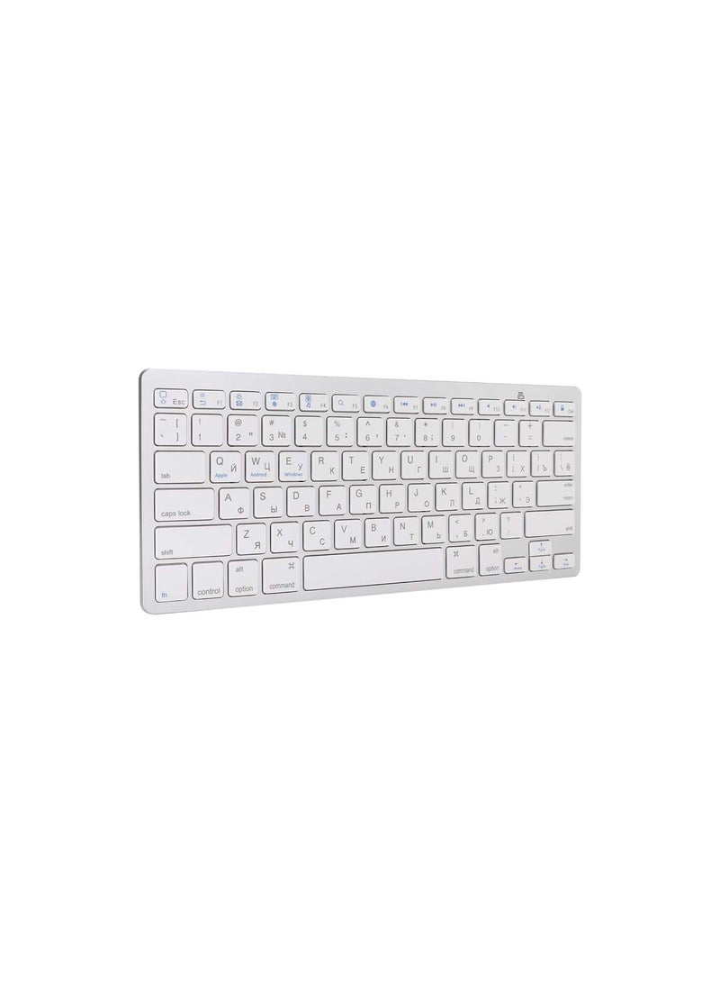 GGOOT Wireless Russian Keyboard, Multi-Functional 78-key Ultra-Thin Russian Bluetooth Tablet Keyboard for OS X Mac/for Windows/for Android  - Image 2