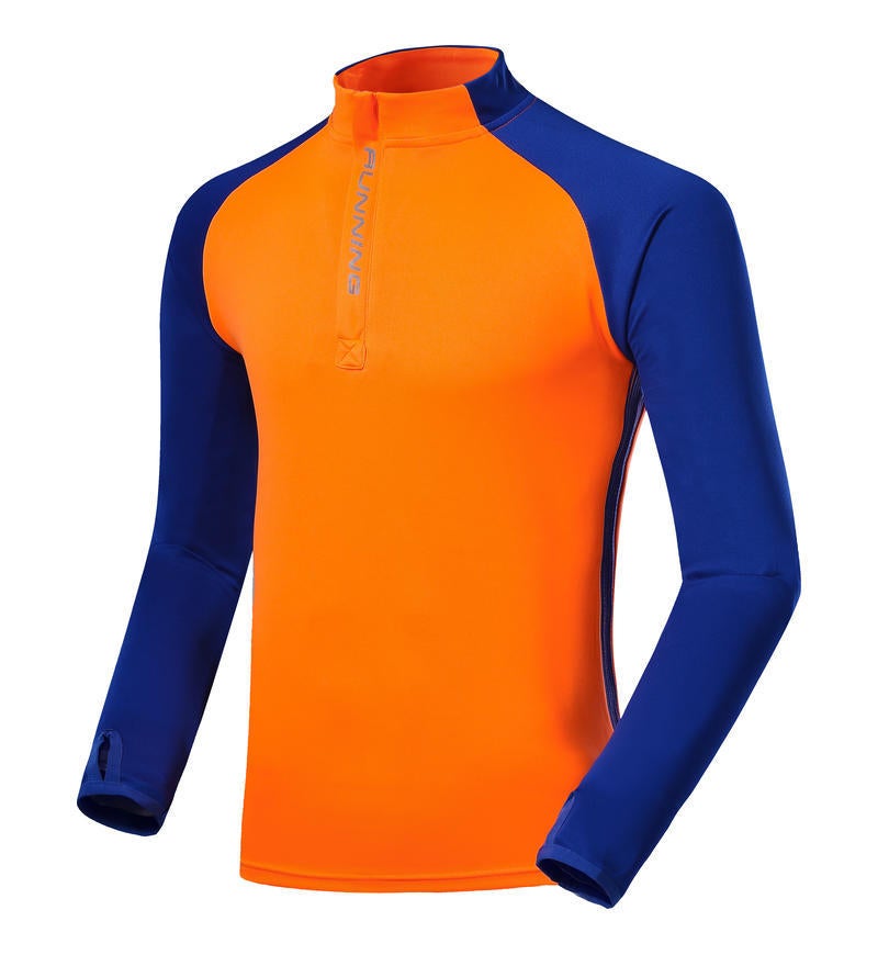 Generic Autumn Winter Fleece Lined Soccer Kit Customizable 7713 7713 orange top