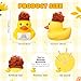 Civaner 7 Inch Emotional Giant Rubber Duck Big Jumbo Positive Yellow Duck Inspirational Gift Large Duckling Toy with Squeaky Sound for Men Coworker Colleges GraduationYoure Ducking - Image 4