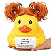 Civaner 7 Inch Emotional Giant Rubber Duck Big Jumbo Positive Yellow Duck Inspirational Gift Large Duckling Toy with Squeaky Sound for Men Coworker Colleges GraduationYoure Ducking - Image 2