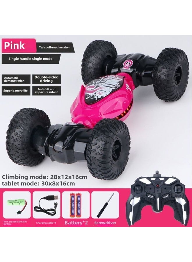 Hot Sale Gesture Induction Twist Car Climbing Off-road Drift Remote Control Car Children's Toys Outlet-Color:Single Remote Control Off-road Wheel Red - Image 1
