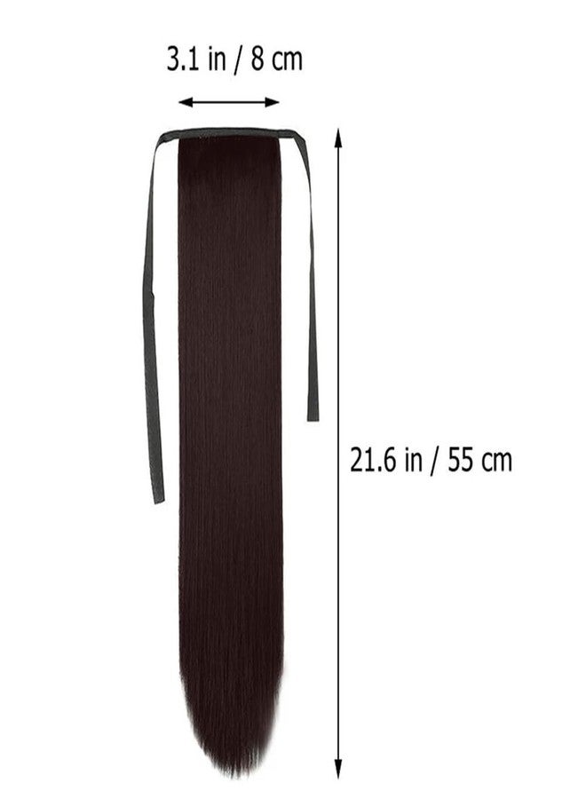 BLUSHIA Silky Soft Ribbon Hair Extensions And Wigs Women Straight Hair Extension For Girls To Increase Hair Volume Brown - Image 4