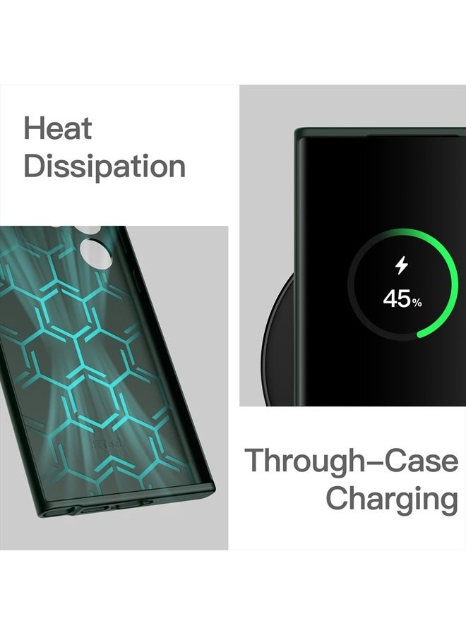 Jetech Slim Fit Case for Samsung Galaxy S23 Ultra 5G 6.8-Inch, Soft TPU Thin Protective Phone Cover with Matte Finish, Shockproof (Midnight Green) - Image 5