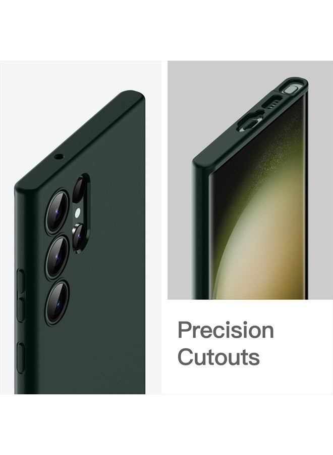 Jetech Slim Fit Case for Samsung Galaxy S23 Ultra 5G 6.8-Inch, Soft TPU Thin Protective Phone Cover with Matte Finish, Shockproof (Midnight Green) - Image 4