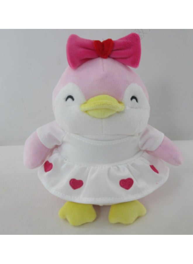 Miniso Mini Family Series 7in. Penguin Plush Toy(Heart Dress) 