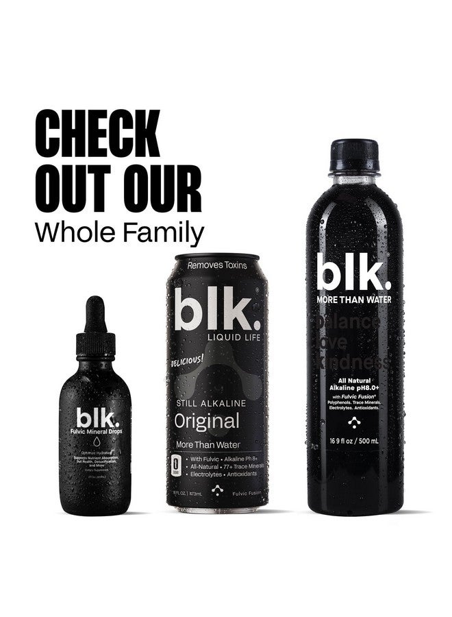 blk. PH 8+ Natural Mineral Alkaline Water Drops Electrolyte Infused with Fulvic and Amino Acids, Zero Sugar, 2oz. - Image 5
