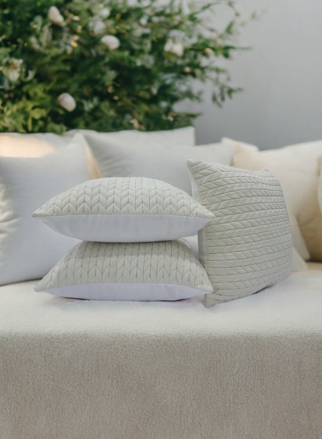 Inrest Home Luxury Pillow Cover White - INREST 45*45cm - Image 1