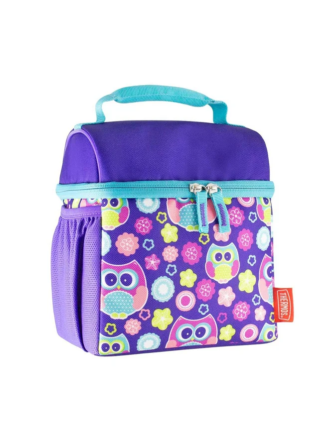 ترموس حقيبة غداء معزولة بفتحة علوية قياسية - بومة -  مل