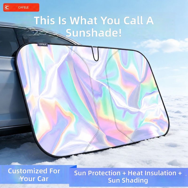 Cafele Laser Sunshade for Car Windshield - UV Protection & Heat Insulation - Image 1