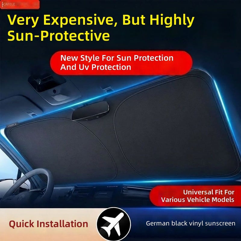 Cafele Laser Sunshade for Car Windshield - UV Protection & Heat Insulation - Image 5