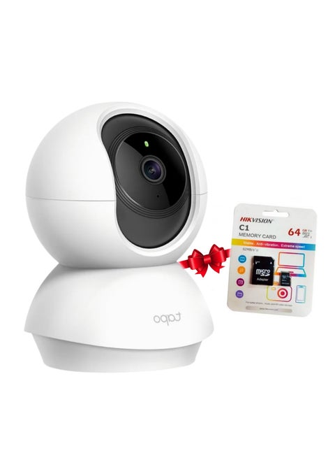 Tabo 360-degree wifi surveillance camera with 1080 pixel resolution + 64-bit memory card as a gift with sensitivity for night vision, listening, and speaking from Canera. Whoever installs it without a technician will install it alone.