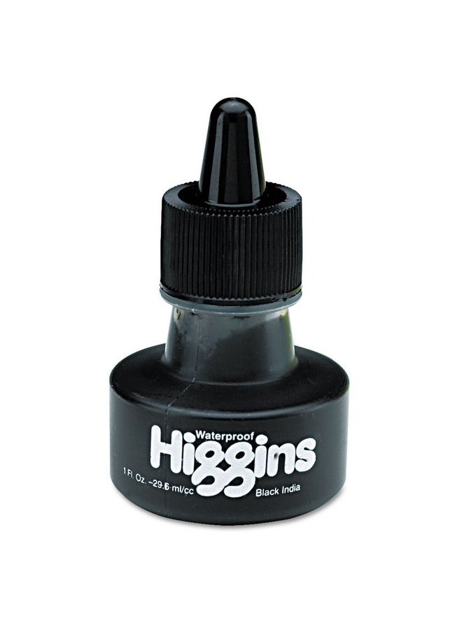 HigginS Waterproof Black India Ink 1 Oz.  - Image 1