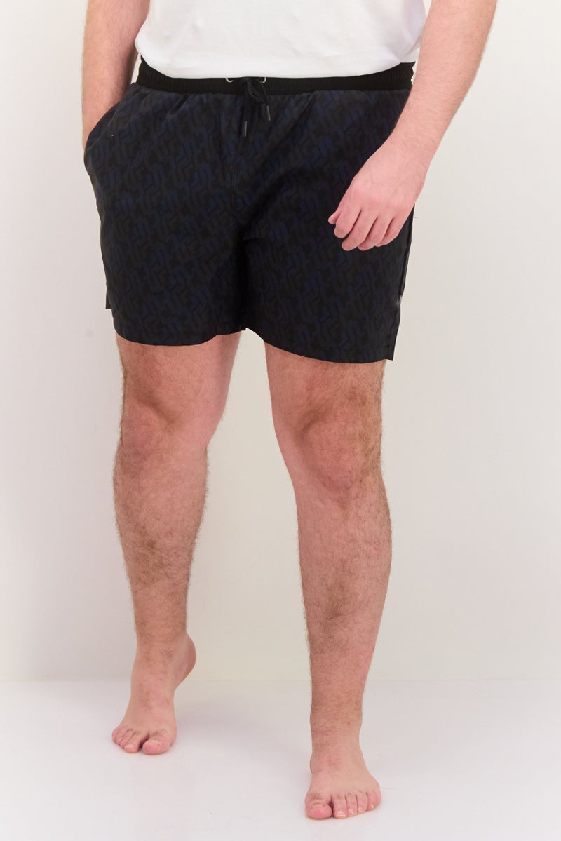Ufc Men All Over Print Board Shorts, Black - Image 1