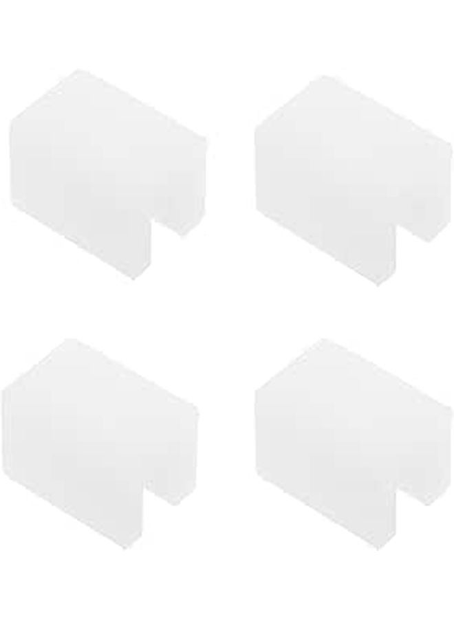 4Pcs Clear Silicone Corner Protectors Childproof Cabinet Locks Safety Guards for Furniture Edge Protection - Image 1