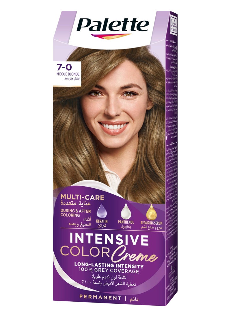 Palette - Intensive Colour Cream 7-0 Medium Blonde 50ml,50ml,&10ml - Image 1