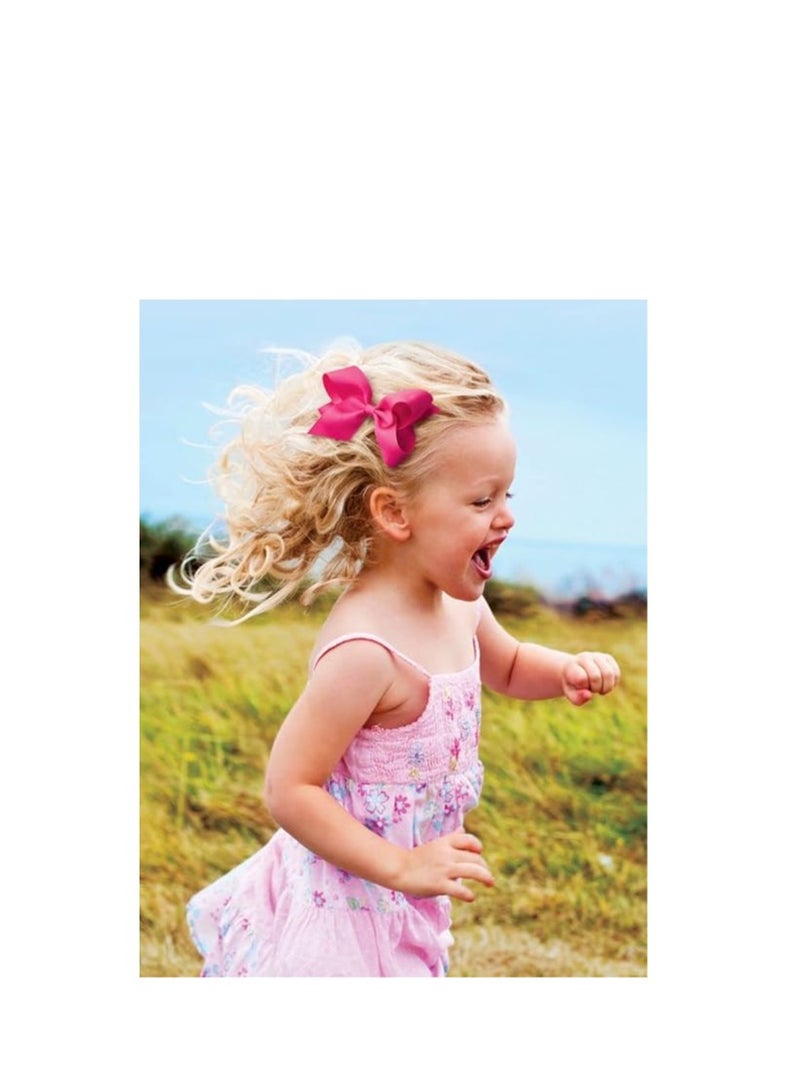 ORiTi رباط شعر كلاسيكي للبنات مع مشبك وي ستاي بلفافة بسيطة، خيارات متعددة من الألوان والأحجام لجميع أنواع الشعر، مصنوع يدويًا - Image 4