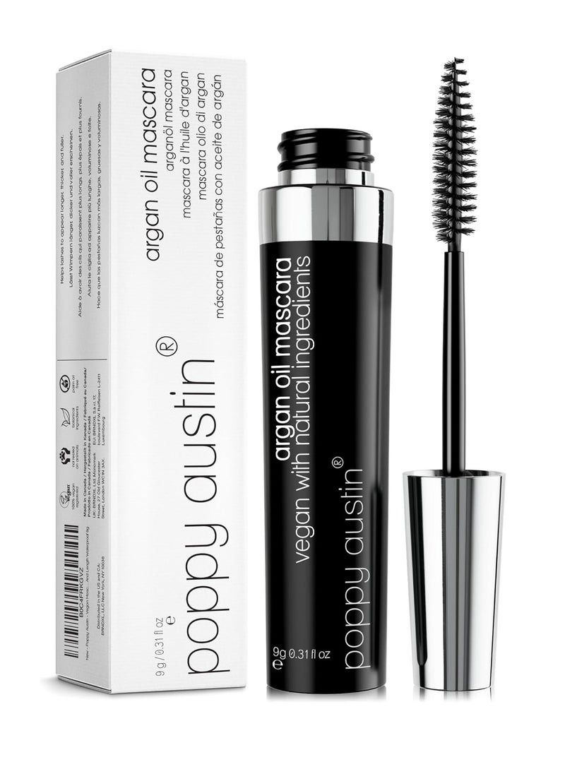 Poppy Austin - Vegan Mascara Black Volume And Length Waterproof Gentle Hypoallergenic Volumising Mascara Organic and Cruelty Free All Natural Organic Mascara For Sensitive Eyes 9 Gram - Image 1