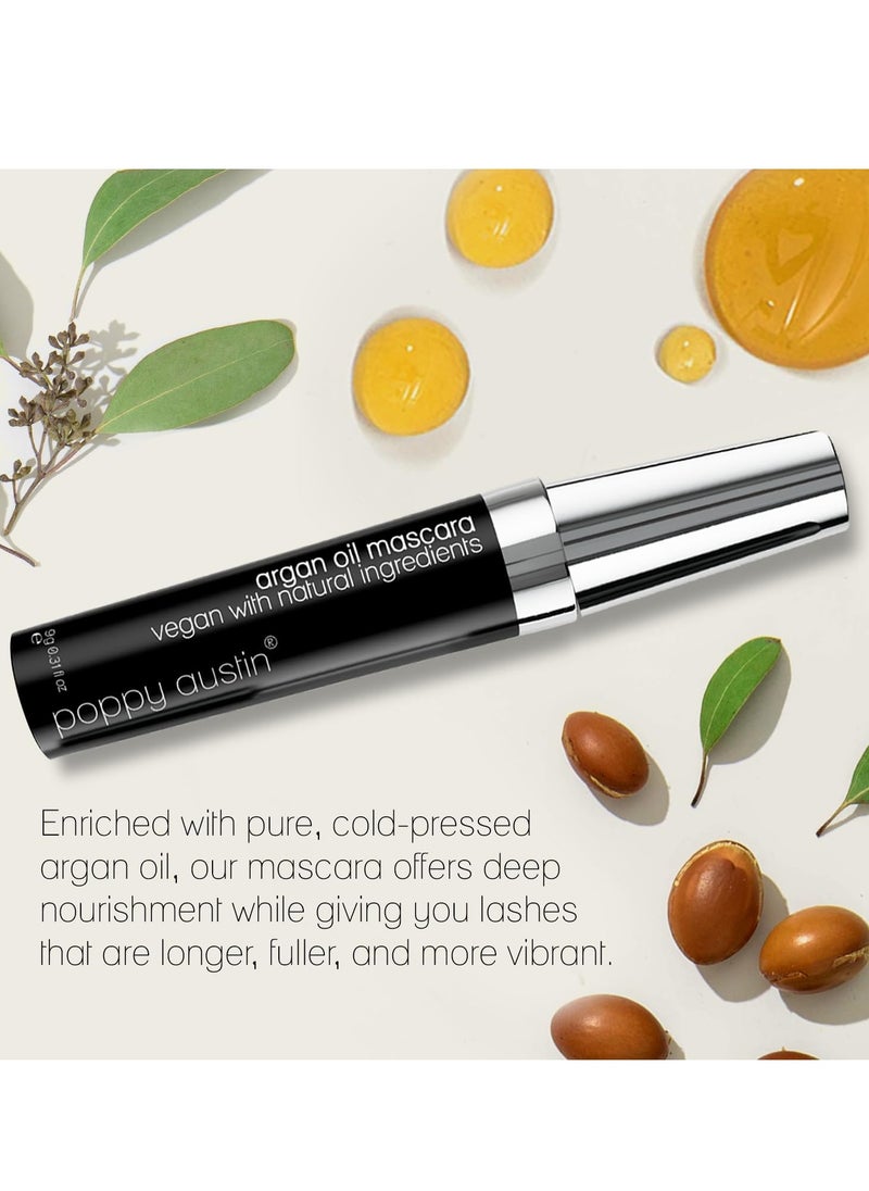 Poppy Austin - Vegan Mascara Black Volume And Length Waterproof Gentle Hypoallergenic Volumising Mascara Organic and Cruelty Free All Natural Organic Mascara For Sensitive Eyes 9 Gram - Image 1