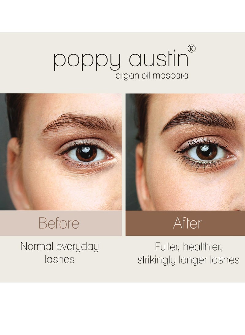 Poppy Austin - Vegan Mascara Black Volume And Length Waterproof Gentle Hypoallergenic Volumising Mascara Organic and Cruelty Free All Natural Organic Mascara For Sensitive Eyes 9 Gram - Image 1