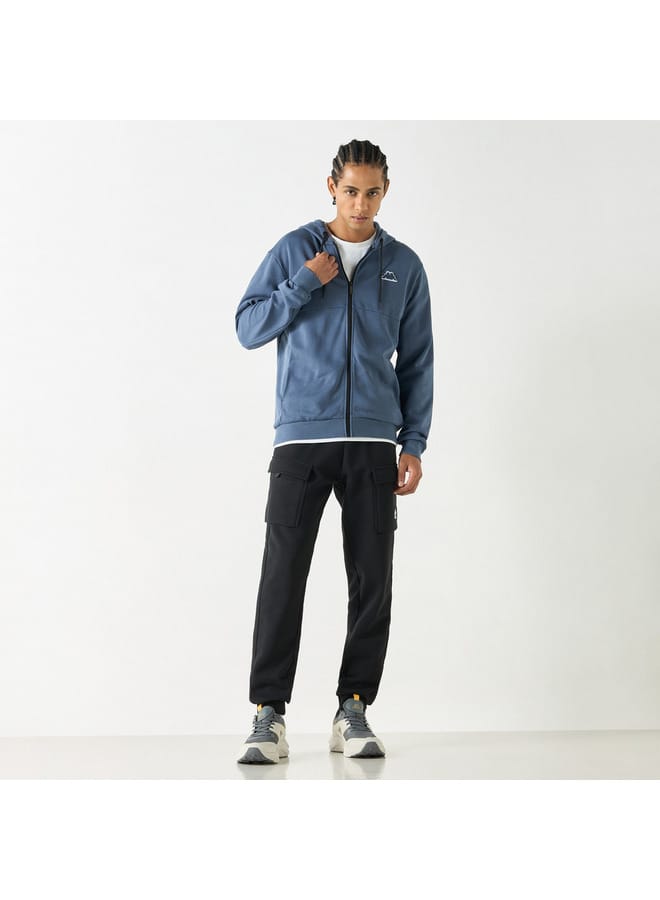 Kappa Kappa Zip Through Hoodie with Long Sleeves and Pockets  - Image 2