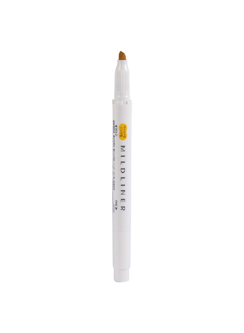 ZEBRA Mildliner Double Sided Highlighter , for Journal Planner , marking dictionary, Note Taking , drawing illustrations , Pack of 10 Gold Highlighters  - Image 3