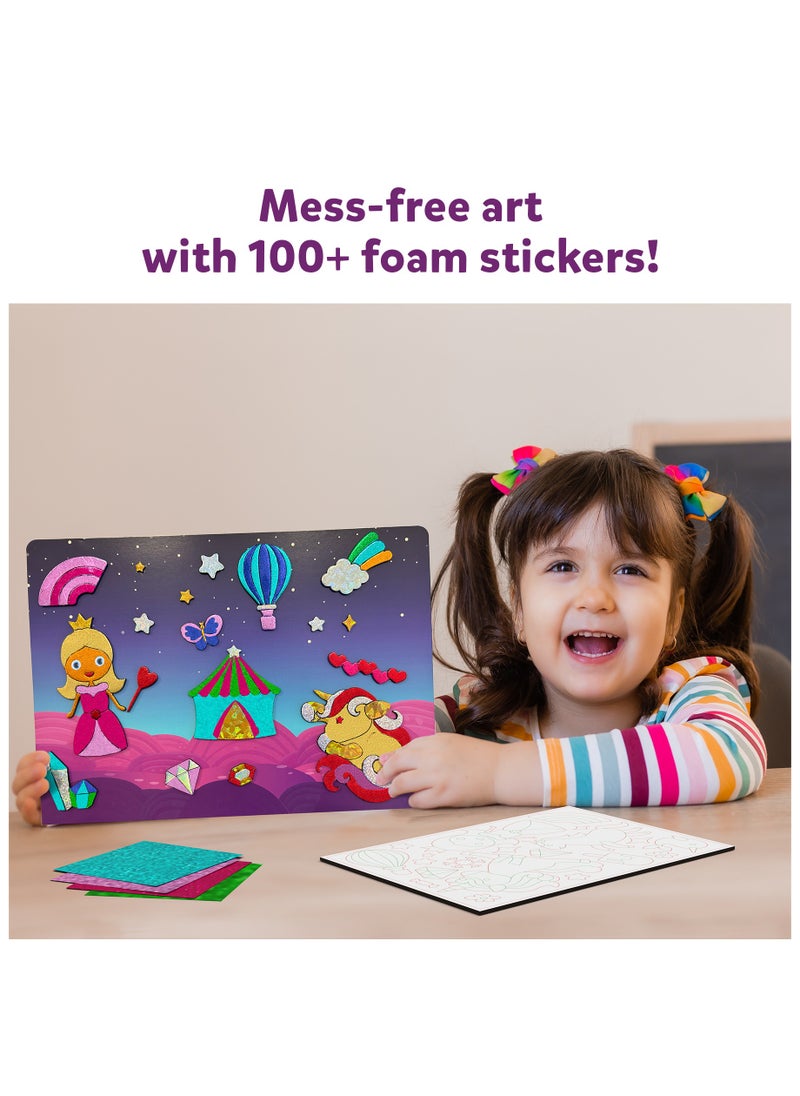 Skillmatics Foil Fun Unicorns & Princesses, No Mess Art for Kids, Craft Kits & Supplies, DIY Creative Activity, Gifts for Ages 4, 5, 6, 7, 8, 9  - Image 4