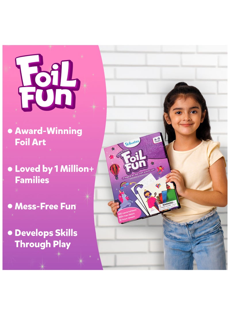 Skillmatics Foil Fun Unicorns & Princesses, No Mess Art for Kids, Craft Kits & Supplies, DIY Creative Activity, Gifts for Ages 4, 5, 6, 7, 8, 9  - Image 2