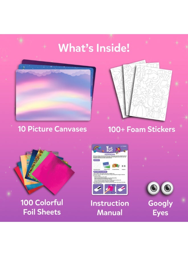 Skillmatics Foil Fun Unicorns & Princesses, No Mess Art for Kids, Craft Kits & Supplies, DIY Creative Activity, Gifts for Ages 4, 5, 6, 7, 8, 9 - Image 3