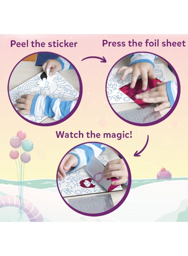 Skillmatics Foil Fun Unicorns & Princesses, No Mess Art for Kids, Craft Kits & Supplies, DIY Creative Activity, Gifts for Ages 4, 5, 6, 7, 8, 9 - Image 5
