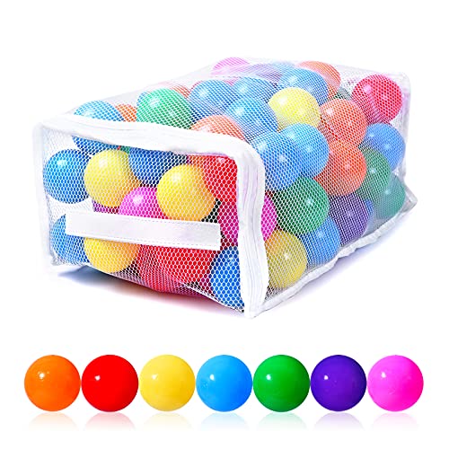 PlayMaty Ball Pit Balls Colorful Ocean Pool Toys for Kids Phthalate BPA Free 100pcs for Toddler PlayhouseTent or PlaypenColorful - Image 1