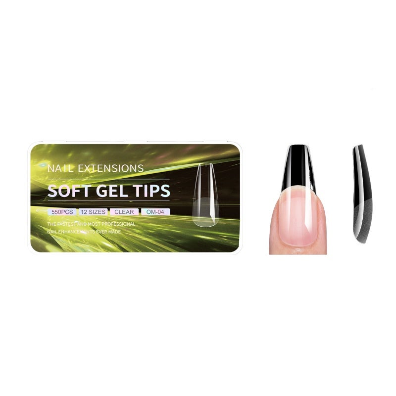Ultra-Thin False Nails Transparent Size 01 Semi-Matte Texture Fits Snugly to Nail Surface - Easy Three-Point Positioning for Seamless Extension Nails for Cross-Border Use - Image 5