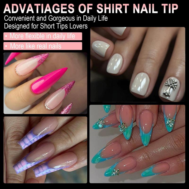 Ultra-Thin False Nails Transparent Size 01 Semi-Matte Texture Fits Snugly to Nail Surface - Easy Three-Point Positioning for Seamless Extension Nails for Cross-Border Use - Image 2
