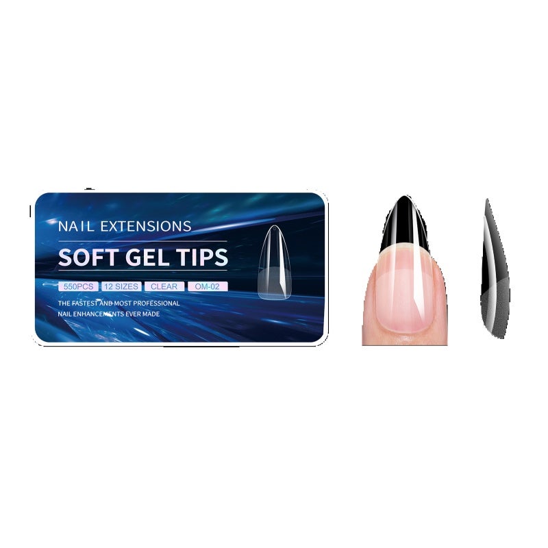 Ultra-Thin False Nails Transparent Size 01 Semi-Matte Texture Fits Snugly to Nail Surface - Easy Three-Point Positioning for Seamless Extension Nails for Cross-Border Use - Image 3