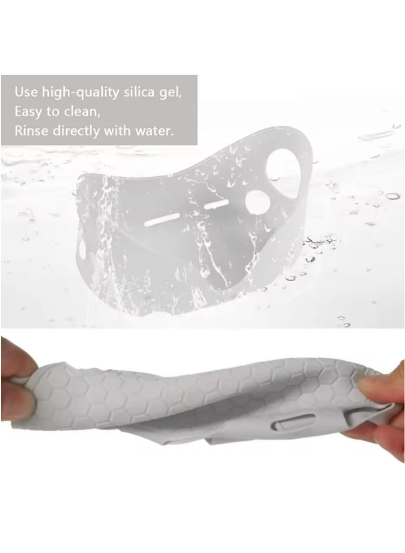 1pcs Silicone Case Cover for Quest 2 VR Headset Protective Skin Full Set Shockproof Dust Cover Accessories Anti-Scratch Face Grip Cover for Head Strap & Controller - Image 3
