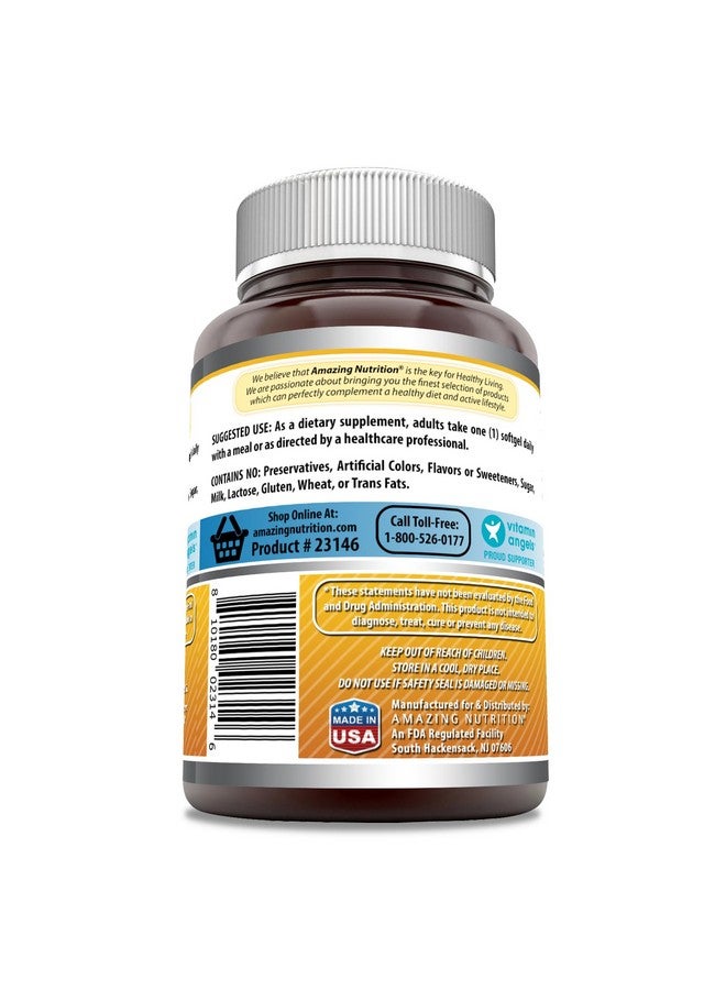 Amazing Nutrition Amazing Formulas Vitamin D3 (Cholecalciferol) Supplement | 5000 IU per Serving | 360 Softgels | Non-GMO | Gluten-Free | Made in USA  - Image 3