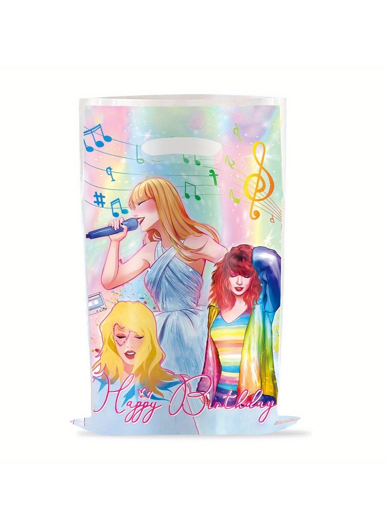 20pcs Popular Singer Birthday Party Favors Bags, TS Pop Singer Themed Party Goodie Bags For Adult, Fans Concert Merch Themed Party Gifts - Image 3