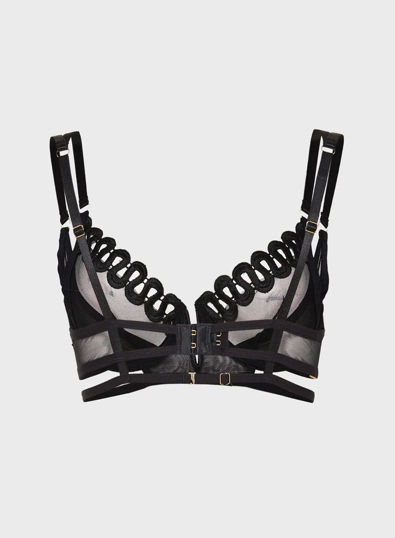 BLUEBELLA Milana Mesh Plunge Bra