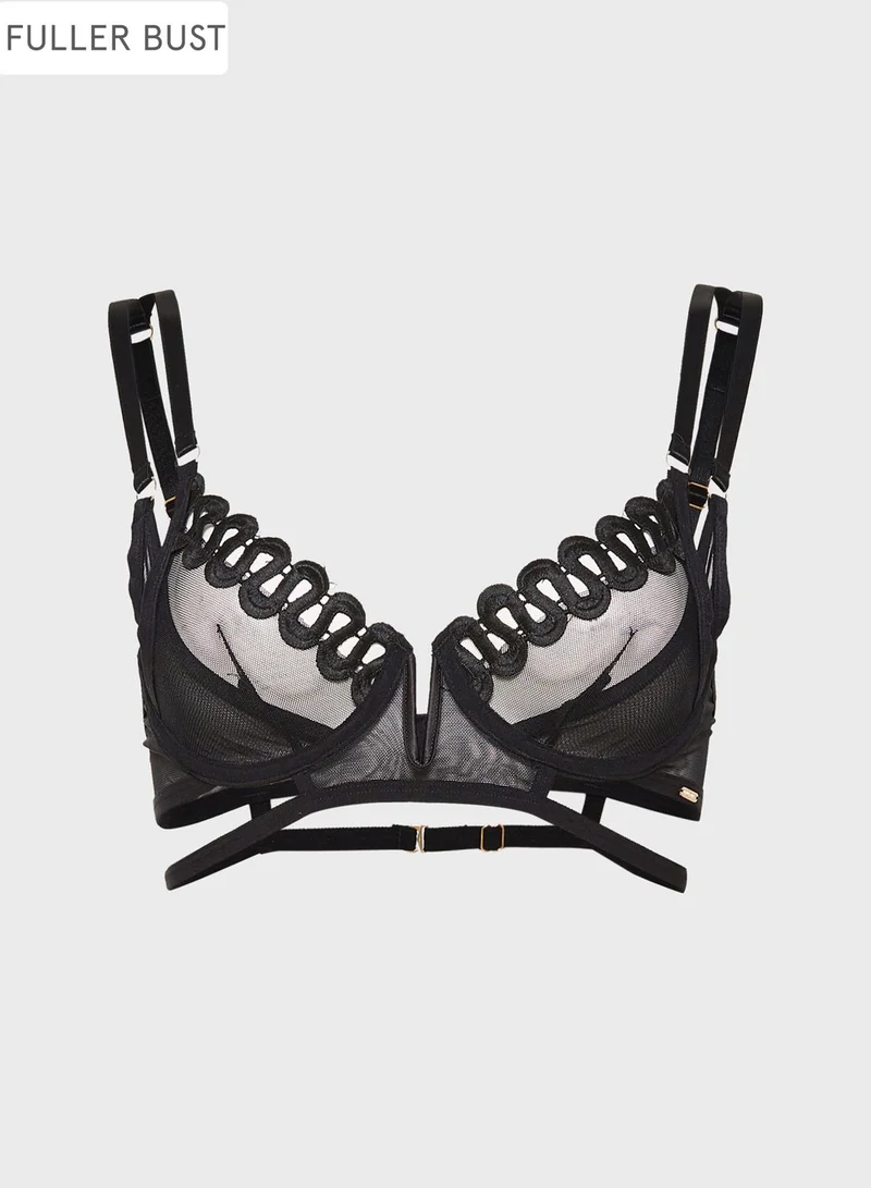 BLUEBELLA Milana Mesh Plunge Bra