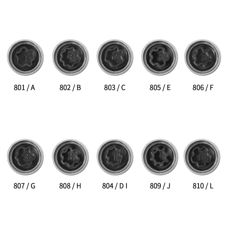 Anti-theft Screw Socket Wrench Tool Security Master Locking Wheel Nut Key 804 / D I 17mm Socket Replacement for Audi A6 A3 A4 A5 TT - Image 2