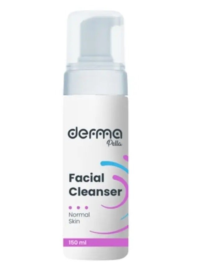Derma Pella Facial Cleanser, Foaming Face Wash For Normal Skin 150ml