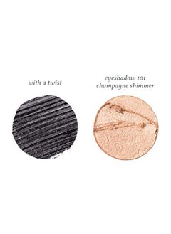 Julep Eyeshadow 101 Crème To Powder Waterproof Eyeshadow Stick, Champagne Shimmer & With A Twist Lash Boosting Volumizing And Lengthening Mascara With Bamboo  - Image 2