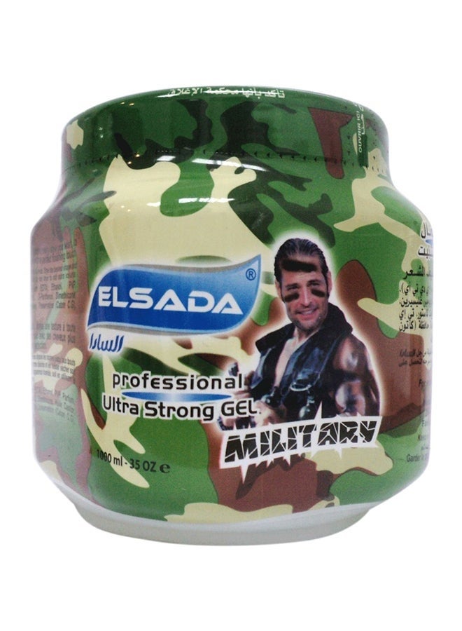 El SADA Military Professional Hair Gel – Ultra Strong Hold, 1000 ml