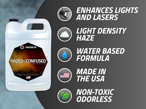 Master FX, Inc. Hazed and Confused Standard Water-Based Haze Fluid - 1 Gallon - Image 2