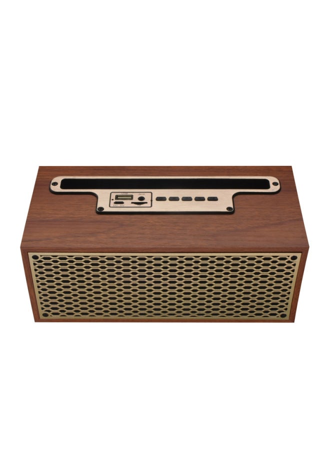Neutral Bluetooth Speaker Wooden Retro High-end Home Mini Wireless High Volume Subwoofer Portable Desktop Small Audio - Image 1
