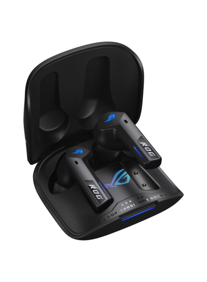ASUS ROG Cetra True Wireless SpeedNova Gaming Headphones, 2.4 GHz & Bluetooth 5.3, ROG SpeedNova, 24-bit 96 kHz Audio, AI Microphones, Adaptive ANC, 46H Battery Life, 90YH03Y0-BTUA00 Black - Image 1